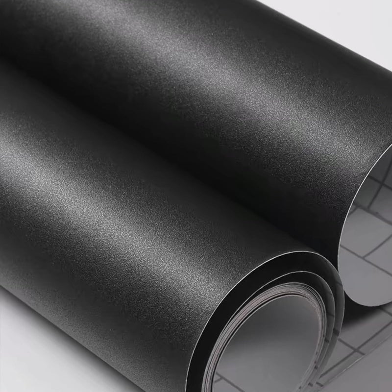 Yancorp 24"x194" Matte Black Contact Paper Peel and Stick Wallpaper Solid Black Self-Adhesive Drawer Stick and Peel Countertop Stickers (24"x194", Black) - Image 2